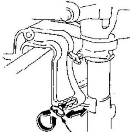 Honda BF2A (1990) - Motor angle adjustment - 4