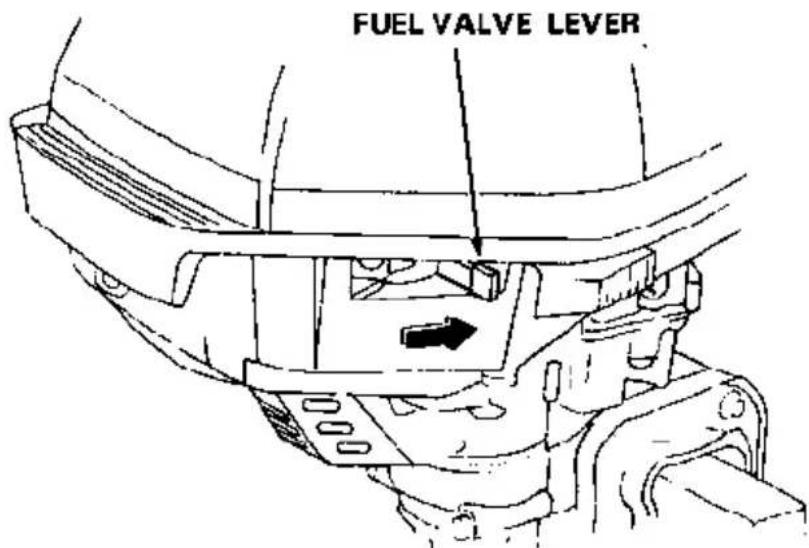 FUEL VALVE LEVER