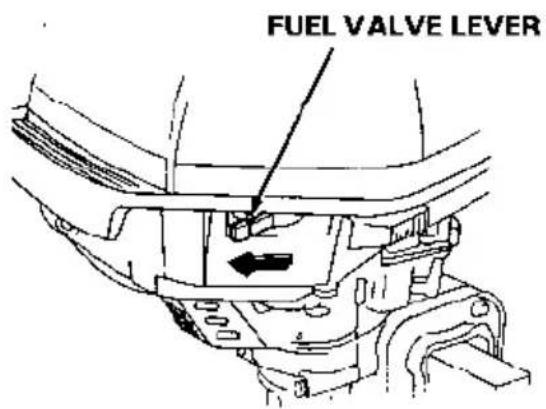 FUEL VALVE LEVER