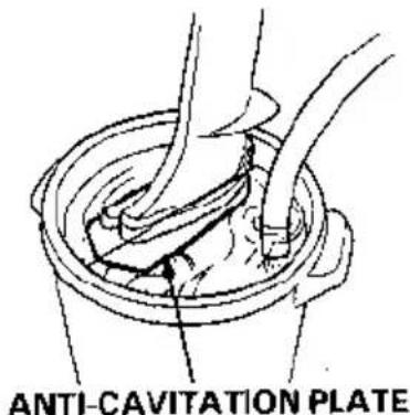 ANTI-CAVITATION PLATE