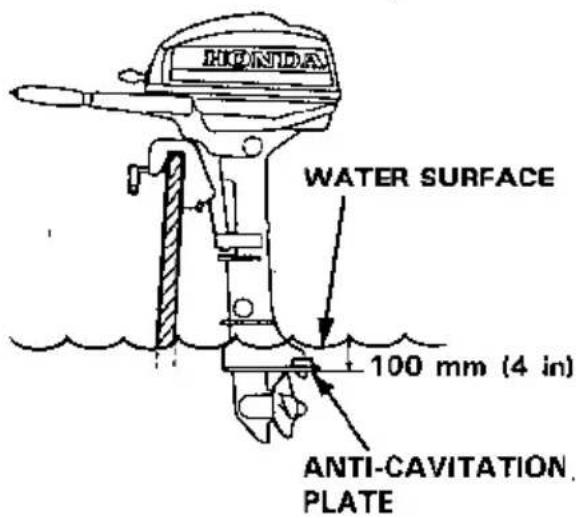 HONDA WATER SURFACE 100 mm (4 in) ANTI-CAVITATION, PLATE
