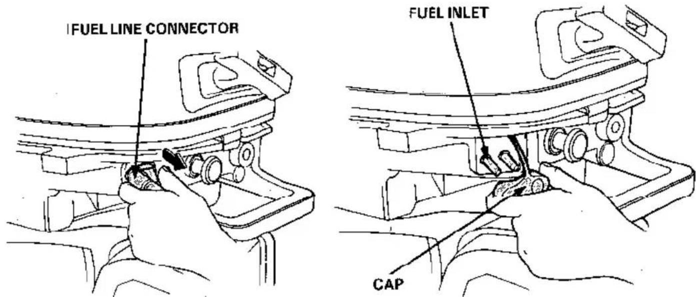 FUEL LINE CONNECTOR FUEL INLET CAP