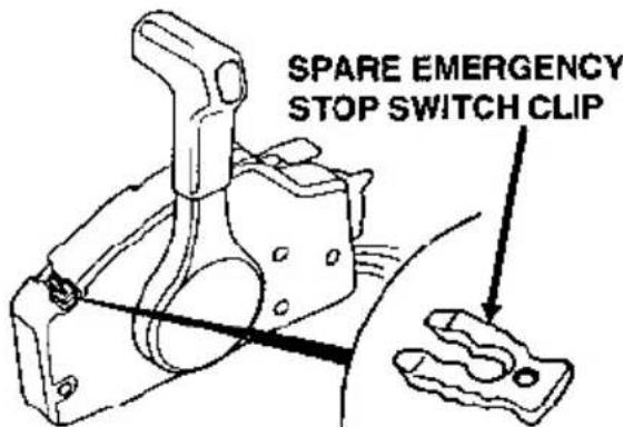 SPARE EMERGENCY STOP SWITCH CLIP
