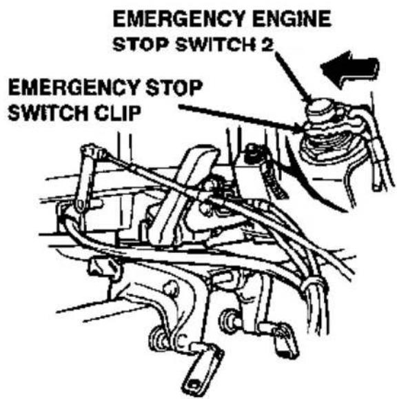 EMERGENCY ENGINE STOP SWITCH 2 EMERGENCY STOP SWITCH CLIP