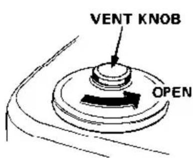 VENT KNOB OPEN
