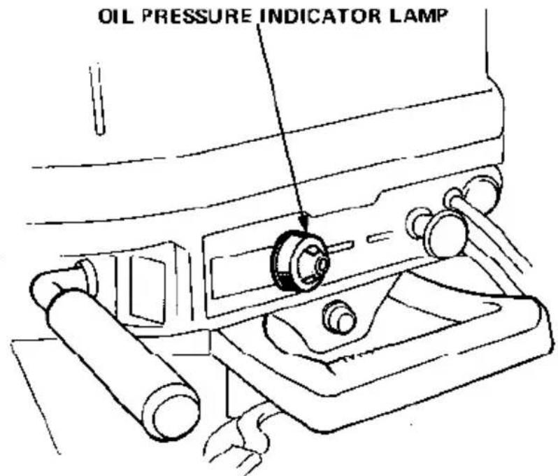OIL PRESSURE INDICATOR LAMP