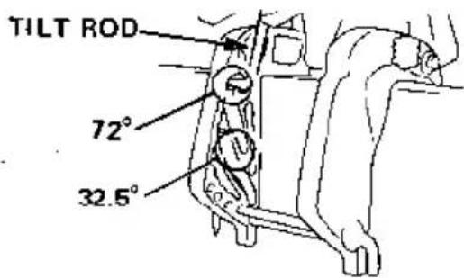 TILT ROD 72° 32.5°