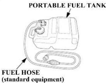 PORTABLE FUEL TANK FUEL HOSE (standard equipment)