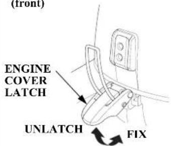 (front) ENGINE COVER LATCH UNLATCH FIX