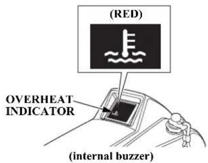 (RED) OVERHEAT INDICATOR (internal buzzer)