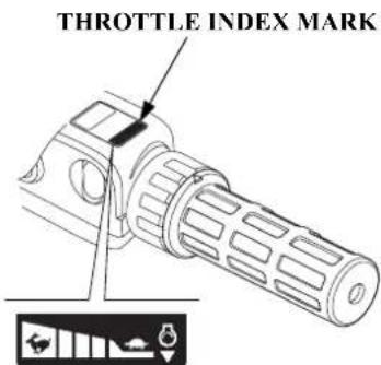 THROTTLE INDEX MARK