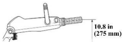 10.8 in (275 mm)