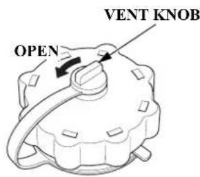 VENT KNOB OPEN