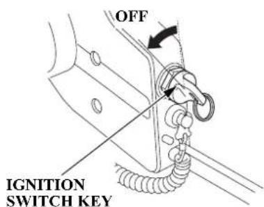 OFF IGNITION SWITCH KEY
