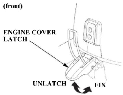 (front) ENGINE COVER LATCH UNLATCH FIX
