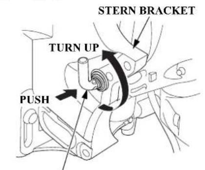 STERN BRACKET TURN UP PUSH