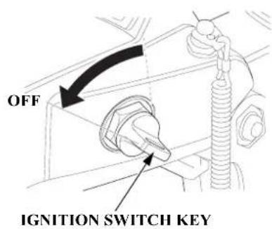 OFF IGNITION SWITCH KEY