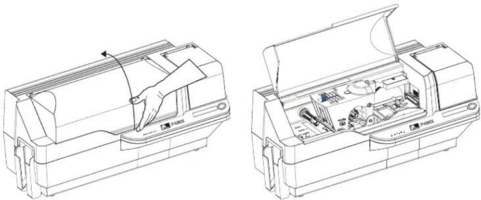 ZEBRA P430i - Chargement du ruban - 1