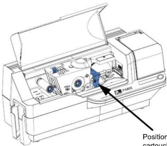 ZEBRA P430i - Comment remplacer le rouleau de nettoyage - 6
