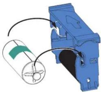 ZEBRA P430i - Comment remplacer le rouleau de nettoyage - 4