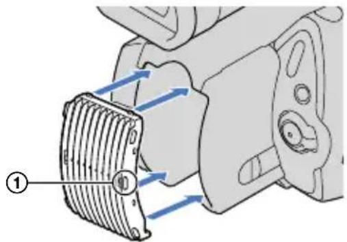 SONY NEXVG20EB - Fixation du couvercle de la batterie - 1