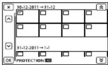 SONY NEXVG20EB - Protection des films et photos enregistrés (Protéger) - 1