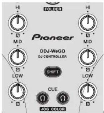 FOLDER Pioneer DDJ-WeGO DJ CONTROLLER SHIFT CUE JOG COLOR