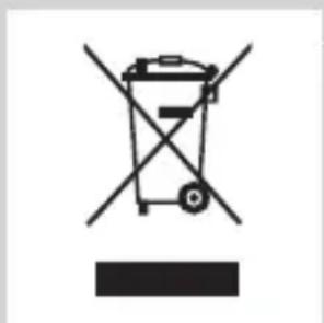 Prohibition sign with crossed-out trash bin and blank rectangular symbol