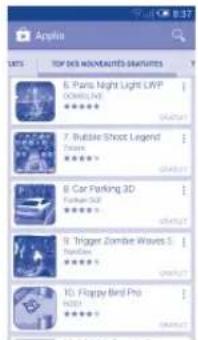 API TOP DES NOVAUANTES GRAPHUTES 6. Paris Night Light LWP Ocimmo Live 7. Bubble Shoot Legend Frame 8. Car Parking 3D Faster Out 9. Trigger Zombie Waves S NanDen 10. Happy Bird Pro HDDI