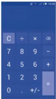 C ÷ × Ⓧ 7 8 9 - 4 5 6 + 1 2 3 = 0 . +/-