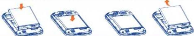 ALCATEL One Touch POP C1 - Installer et extraire la batterie - 1