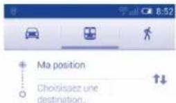 ALCATEL One Touch POP C1 - Obtenir des suggestions d'itinéraires pour votre 9.4.1 déplacement - 1