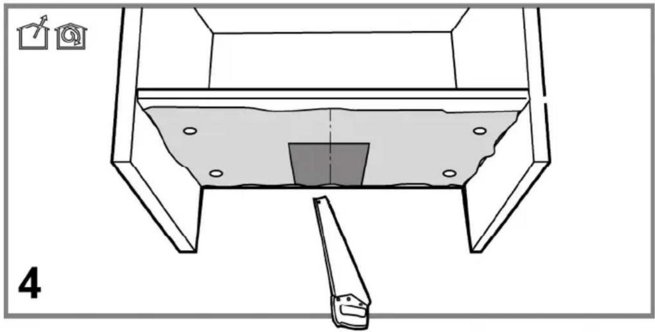 Technical line drawing of a mechanical assembly with a central component and a tool, no text or symbols present.