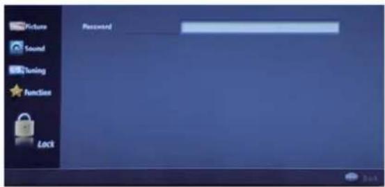 HAIER LET42T1000HF - Menüeinstellungen sperren - 1