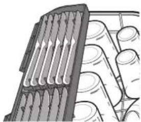SAMSUNG DW5363PGBSL - Utilisation du panier à couverts (DW-FG520, D153, DW5343TGB, D155) - 2