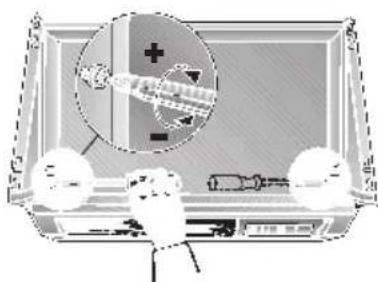Illustration of a medical device with a magnified view of internal components (no text or symbols)