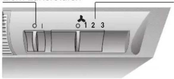 Diagram of a door handle with labeled parts and a small object, likely for technical or architectural reference.
