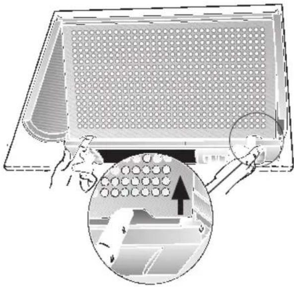 NEFF D2654X0 - Desmontar los filtros antigrasa: - 1