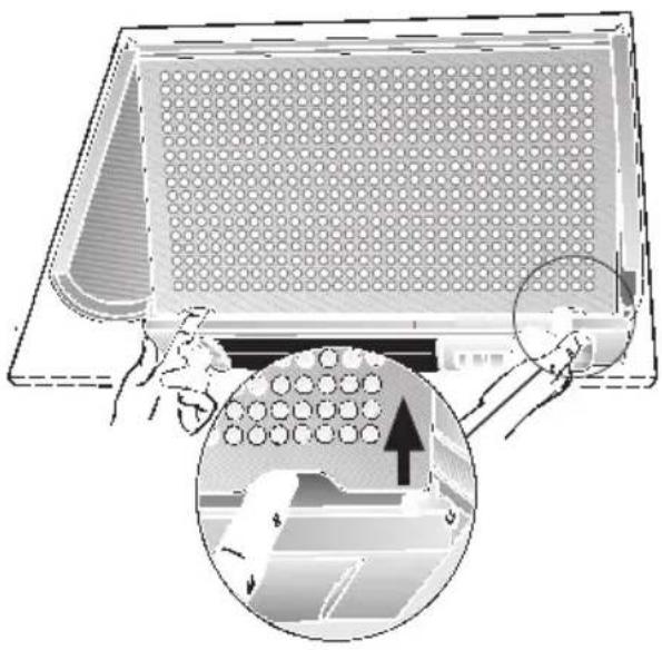 NEFF D2654X0 - ⚠️ Verwijderen en aanbrengen van het metalen vetfilter: - 1