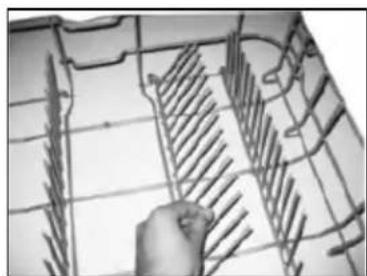BAUMATIC BDWI660 - Folding spikes of lower basket - 1