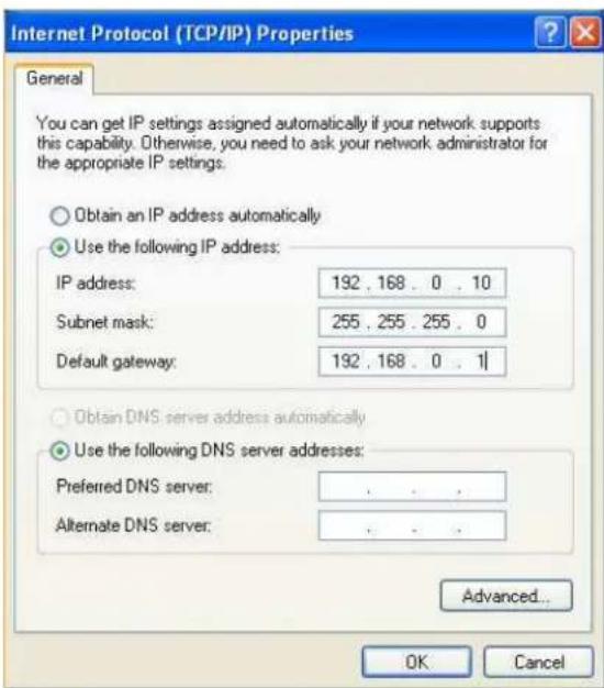 Internet Protocol (TCP/IP) Properties General You can get IP settings assigned automatically if your network supports this capability. Otherwise, you need to ask your network administrator for the appropriate IP settings. Obtain an IP address automatically Use the following IP address: IP address: 1…