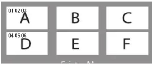 01 02 03 A B C 04 05 06 D E F