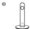 SAMSUNG HT-X30 - Installation de l'enceinte sur son support (de type demi-colonne) - 3