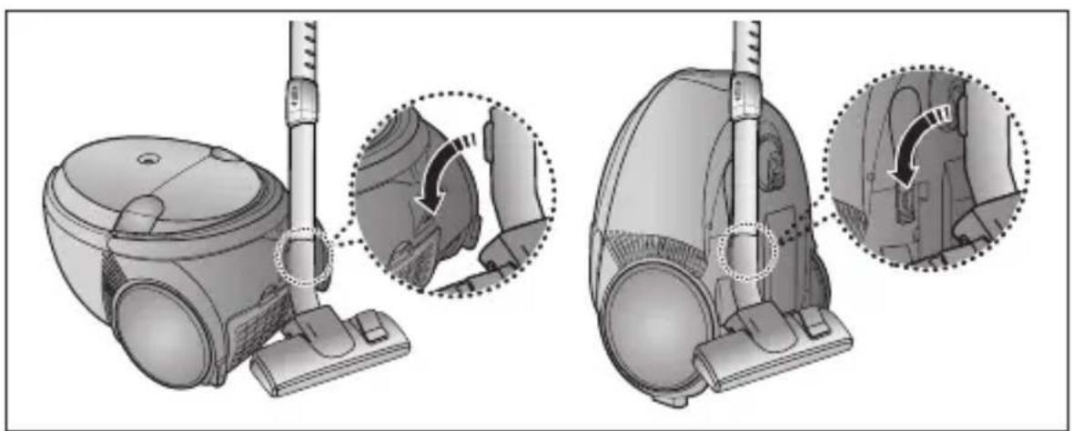 SAMSUNG SC5345 - ASSEMBLING THE CLEANER - 2
