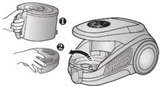 SAMSUNG SC9540 - NETTOYAGE DU FILTRE DE PROTECTION DU MOTEUR - 1