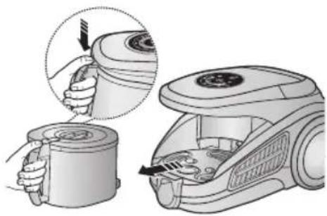 SAMSUNG SC9540 - SVUOTAMENTO DEL CONTENITORE POLVERE - 2