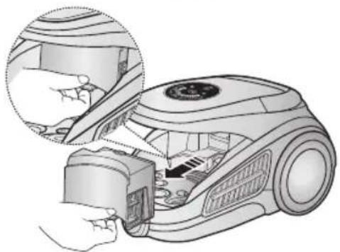 SAMSUNG SC9540 - CLEANING THE OUTLET FILTER - 2