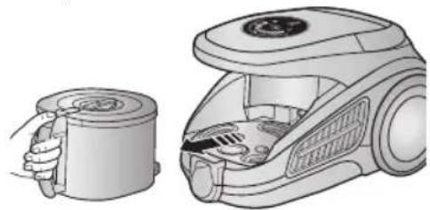 SAMSUNG SC9540 - 4-2. CLEANING THE DUST BIN - 1