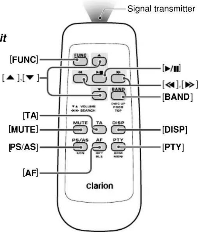 CLARION DXZ838RMP - REMOTE CONTROL - 2