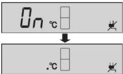 On °C ↓ .°C